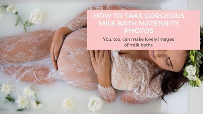 How to take gorgeous milk bath maternity photos