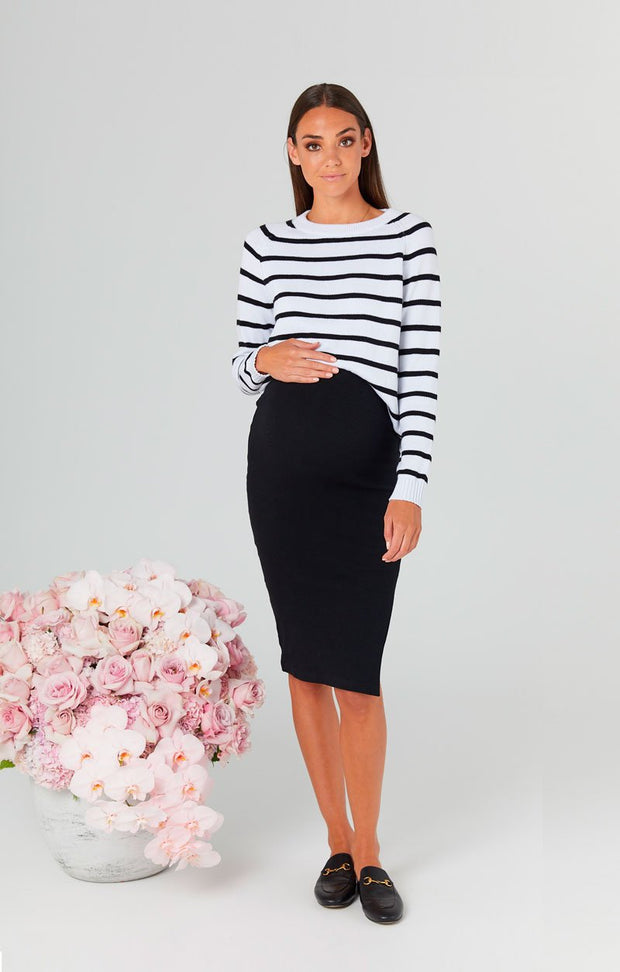 Bateau Crew Knit London Skirt Front the pod collection