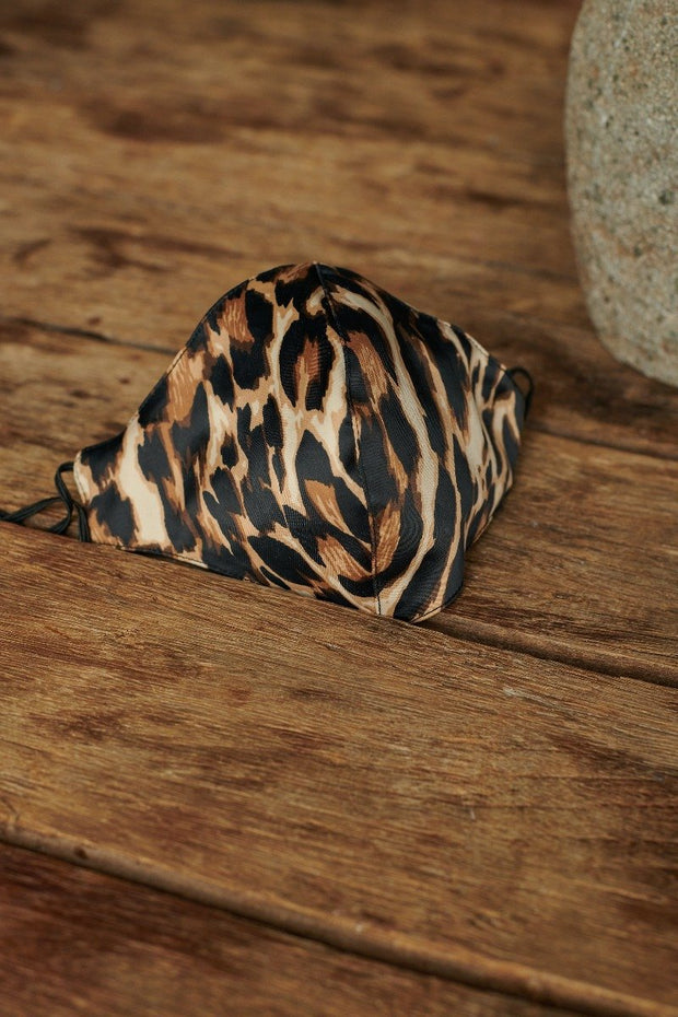 Leopard Print Face Mask leopard the pod collection 1