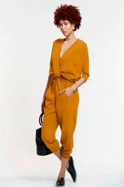 Yoko jumpsuit mustard the pod collection 21